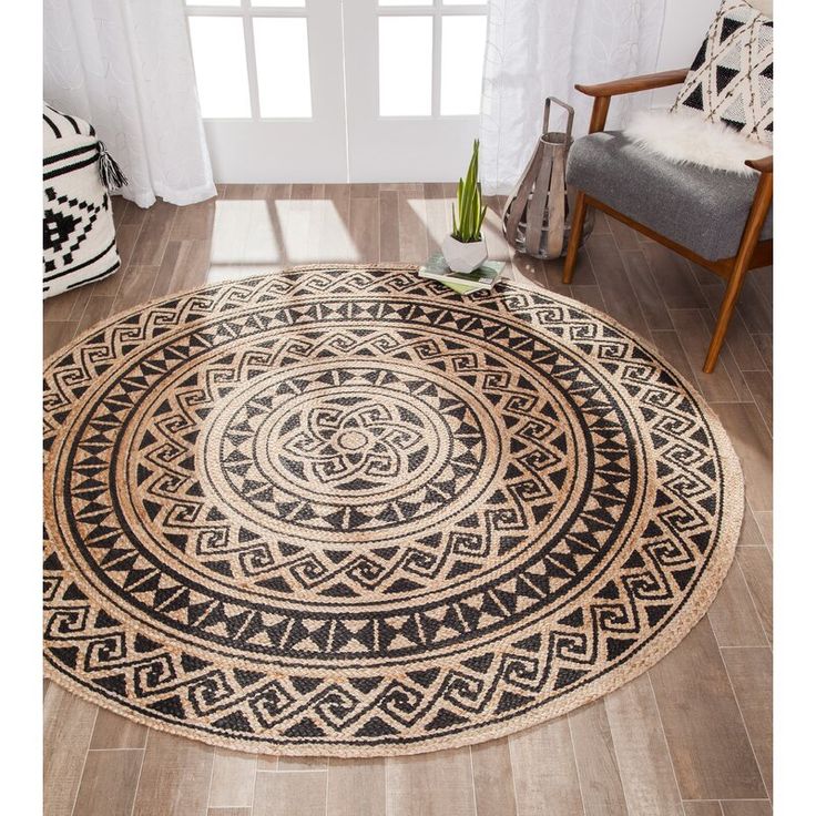 printed jute rug
