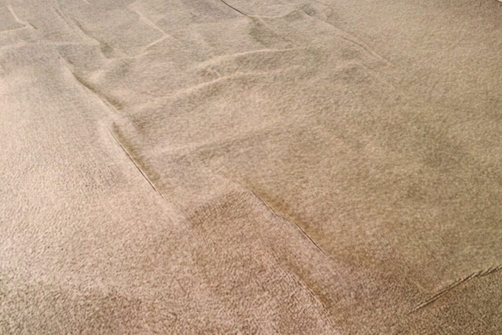 wrinkled carpet