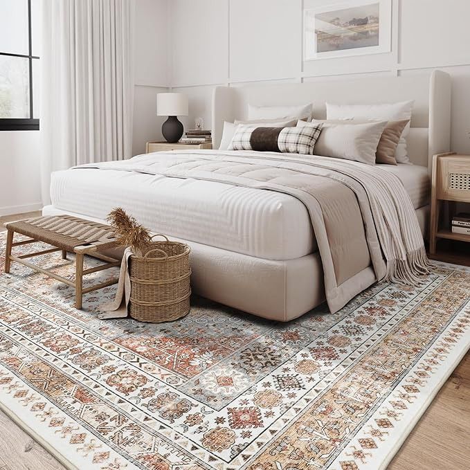 Best rug size for a king bed